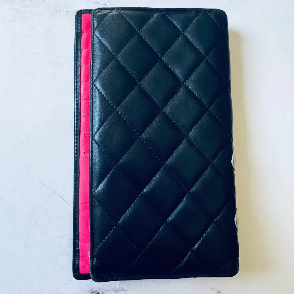 Chanel Calfskin Cambon Continental Bifold Wallet